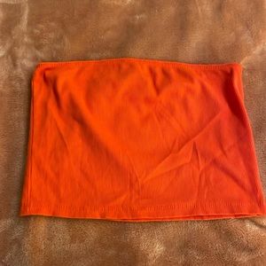SHEIN orange tube top